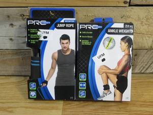 lot 57 image: Pro Strength Weighted Jump Rope & 2 lb Ankle Weight Set