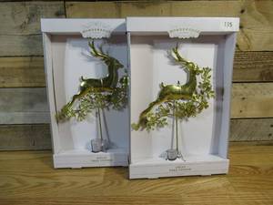 lot 135 image: Lot of TWO 13 Wondershop Unlit Tree Topper- Prancing Reindeer