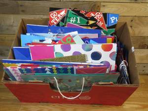 lot 152 image: Large Box FULL of Gift Bags