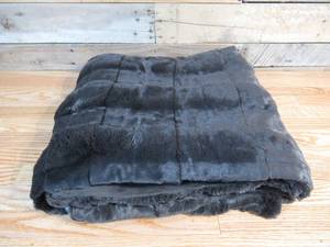 lot 155 image: Berkshire Collection Faux Fur Throw - Brown