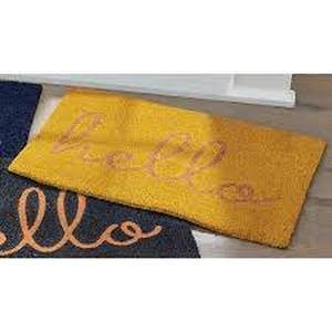 lot 127 image: Hello IndoorOutdoor Coir Mat - 20 X 30