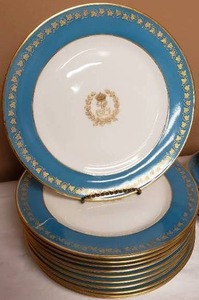 lot 18 image: It is Tea Time  C. Ahrenfeldt Limoges - Made by Martins Detroit, MI