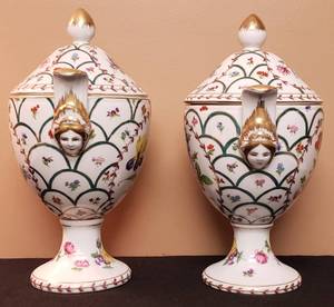 lot 41 image: Pair of Ornate Vases