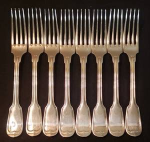 lot 6 image: Christofle France Chinon Flatware