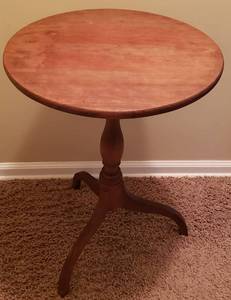 lot 66 image: Antique Accent Table-Handmade in the 1800s