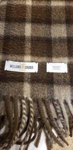 lot 50 image: Cozy William Sonoma Home 100% Cashmere Throw & Two Pillows