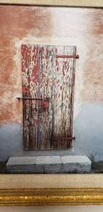 lot 51 image: Art - Photograph of a Red Door and Front Stoop