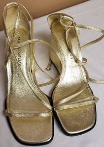 lot 23 image: Fancy Gold Shoes - Made By Tamara Mellon