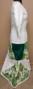 lot 124 image: Charming Chessa Davis - QuiltedVelvet Long Skirt wMatching Cotton Top.