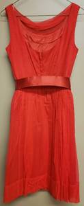 lot 117 image: Vintage Red Dress wBelt Made by Youth Fair Juniors