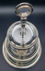 lot 138 image: Silver Plated 3-Tier Serving Piece