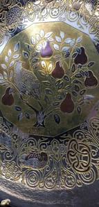 lot 242 image: Reed & Barton - 1970 Christmas Damascene Plate Partridge in a Pear Tree Collector Plate