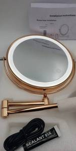 lot 230 image: LED 8 Lighted Wall Mounted Makeup Mirror
