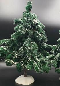 lot 278 image: Department 56 Village Green Spruce Trees-Lot of 2.
