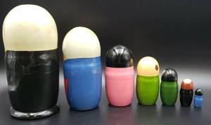 lot 279 image: Russian Leaders Nesting Dolls-7 Dolls in total