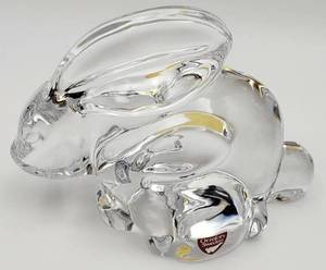 lot 261 image: Orrefors Sweden Crystal RABBIT  Figurine