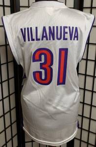 lot 300 image: Toronto Raptors Charlie Villanueva #31 White and Purple Reebok Jersey Size M