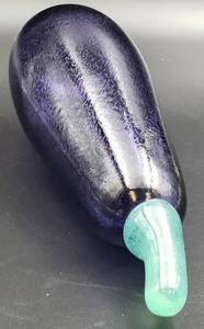 lot 289 image: Hand Blown Glass Kosta Boda, titled FRUTTERIA - Aubergine #98914-Signed