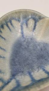 lot 303 image: EDGECOMB POTTERY (Maine)  Crystalline Glaze Heart Trinket Dish