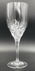 lot 291 image: Three-Gorham Crystal Diamond Clear Pulled Edge Water Goblets - 8 38 - Lot of 3