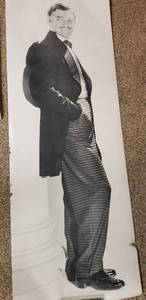 lot 110A image: Gone with the Wind Poster and Clark Gable Life Size Poster