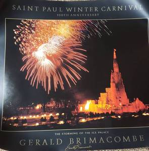 lot 322A image: St. Paul Winter Carnival 100th Anniversary (1986) Signed Poster