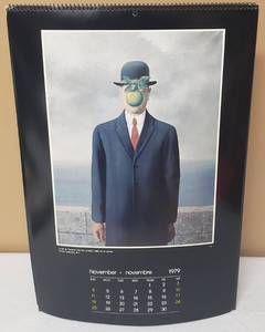 lot 326 image: Vintage 1976 Magritte Calendar