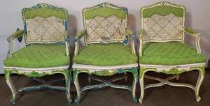 lot 314 image: Unique Vintage Cane Chairs