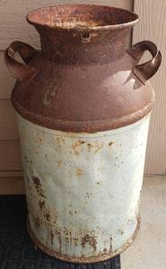 lot 350 image: Antique Milk Can