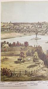 lot 128A image: Colored Lithograph of St. Paul - 1971 Reprint of Original 1874 Print