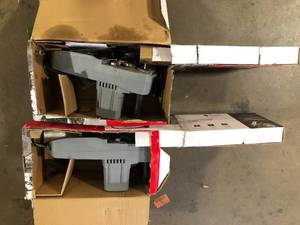 Lot of 2 Oregon CS1500 Self-Sharpening 15 Amp Corded Electric Chainsaw, 18 in. Bar, Equipped with PowerSharp Saw Chain Customer Returns See Pictures