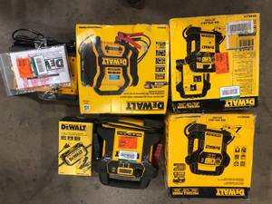Lot of Assorted Dewalt Portable Power Stations Various Sizes and Conditions   Customer Returns See Pictures