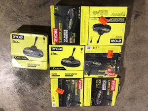 Lot of Assorted Ryobi Electric Pressure Washers Surface Cleaner Customer Returns See Pictures