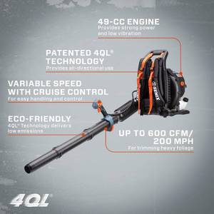 lot 5 image: Senix Gas Powered Leaf Blower