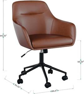 lot 14 image: Martha Stewart Rayna Swivel Task Chair