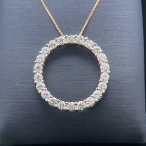 2 Carat Diamond Eternity Halo Circle of Life & Love Pendant in 14k Yellow Gold $6,250 Retail VIDEO