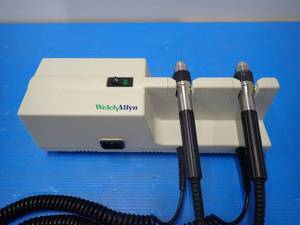 lot 29 image: WelchAllyn&nbsp767 Wall Transformer Ophthalmoscope 11720 Macroview Otoscope  Includes CAB-AC