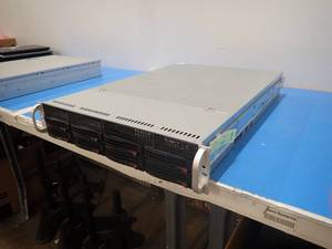 lot 94 image: Supermicro X10DRH 2U  2x E5-2630 v3 2.40Ghz  128GB RAM  2x 240GB SSD  Avago 3108 MegaRAID  Includes CAB-AC power cable