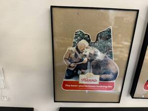 Pair of Vintage Hamms Beer Framed Pictures The beer youve been looking for