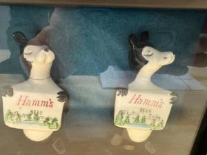 Hamms Beer Framed Salt and Pepper Shakers