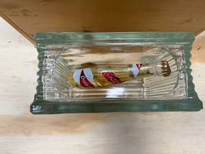 Grain Belt Beer in a Glass Block