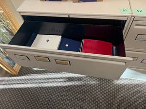 3 Drawer Metal Horizontal File