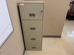 Vertical Fire Proof File Cabinet with Key Lock