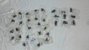 lot 43 image: Connector 2Wire 15A 125V Blk, Cooper Wiring 183BK-BOX Wire Rubber Plug, Black