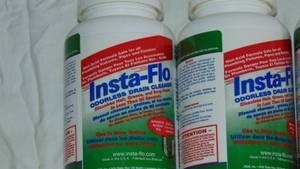 lot 50 image: 8 Piece Lot of Insta-Flo Odorless Drain Cleaner