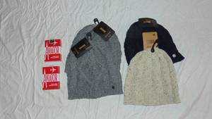 lot 52 image: Mixed Lot Igloos Ladies Stocking Caps (4) and Aviator Poker Card Decks (2)