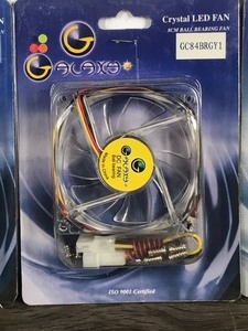 lot 17 image: 5 - New in the Package PC Crystal LED Fans - 8CM Ball Bearing Fan