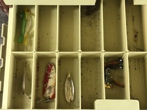 lot 38 image: Large Plano Tackle Box with Tackle