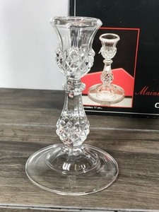 lot 51 image: Cristal Darques Maintenon Lead Crystal Candlestick Holders