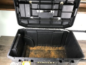 lot 71 image: Stanley Pull Behind Storage Box  Tool Box